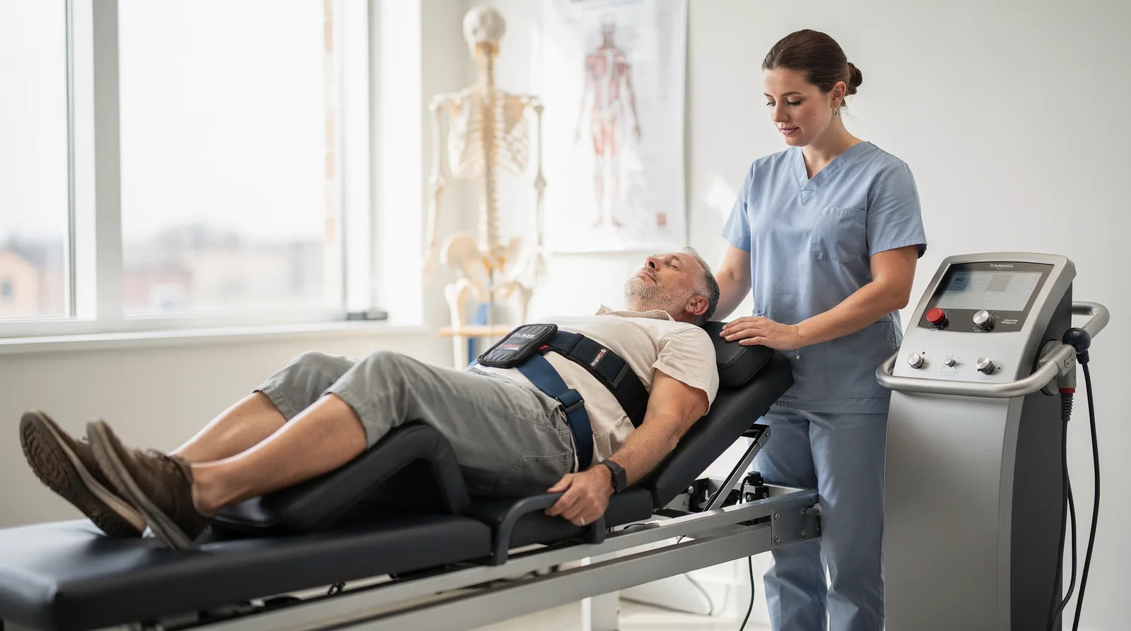 Not all patients are candidates for spinal decompression traction; each individual must be evaluated